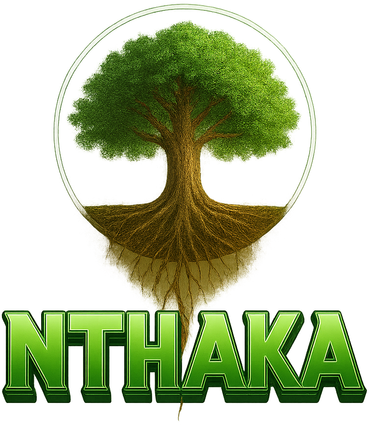 Nthaka Organization Logo - Tree with Roots Symbolizing Sustainable Community Growth